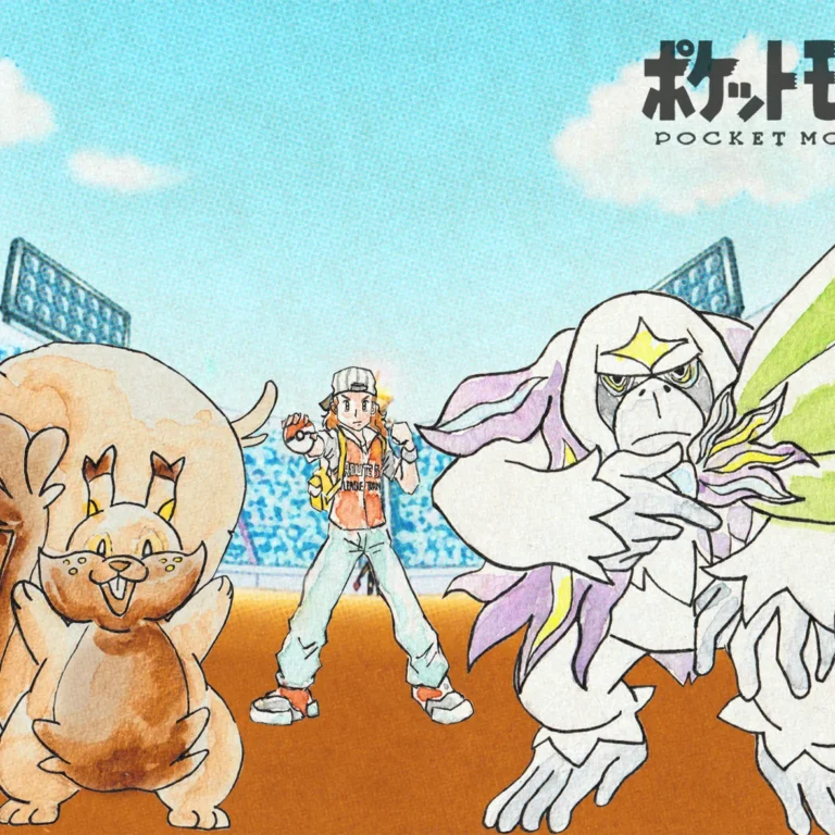 Comision de equipo Pokemon con su entrenador