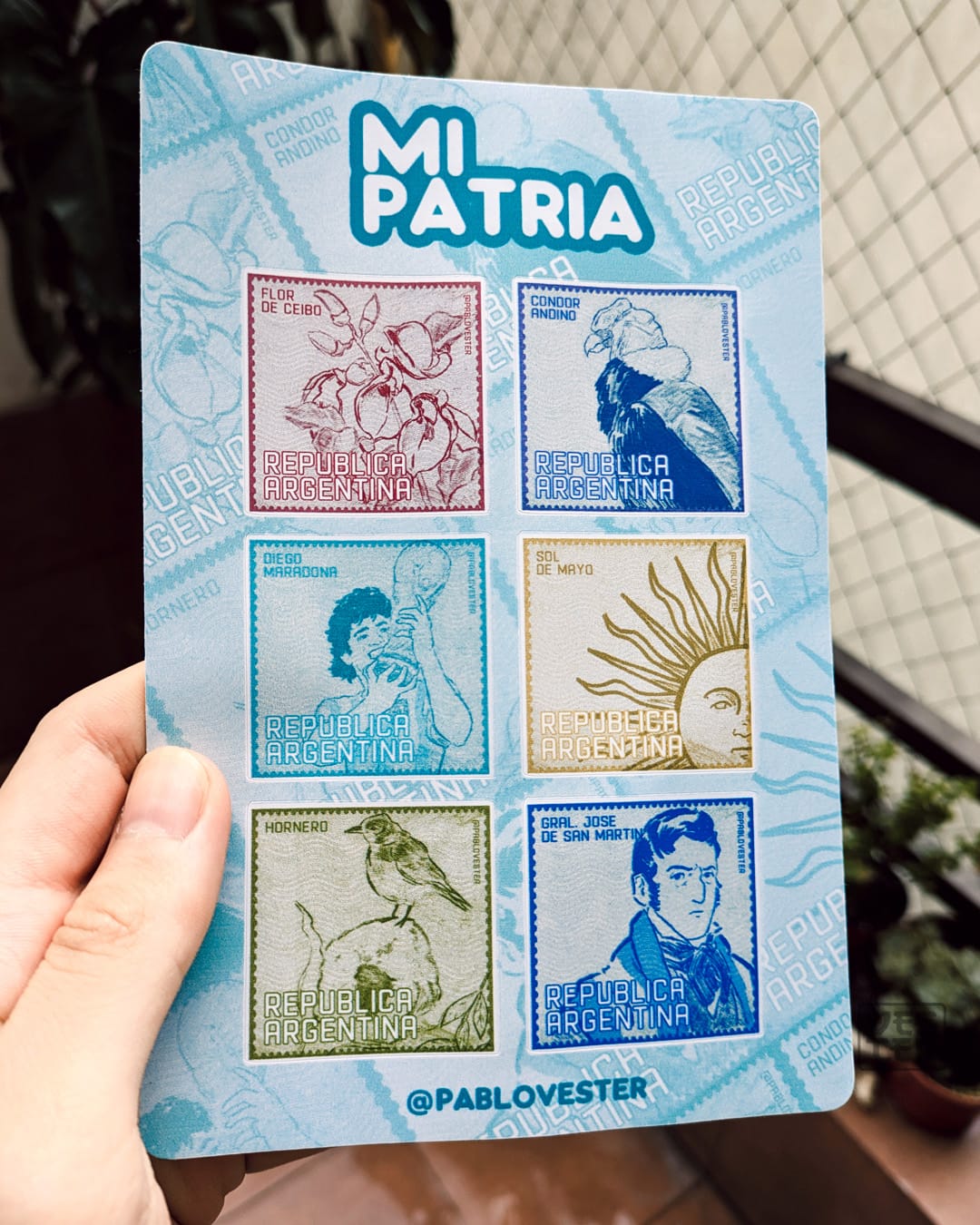 Stickers argentinos por pablovester dibujante